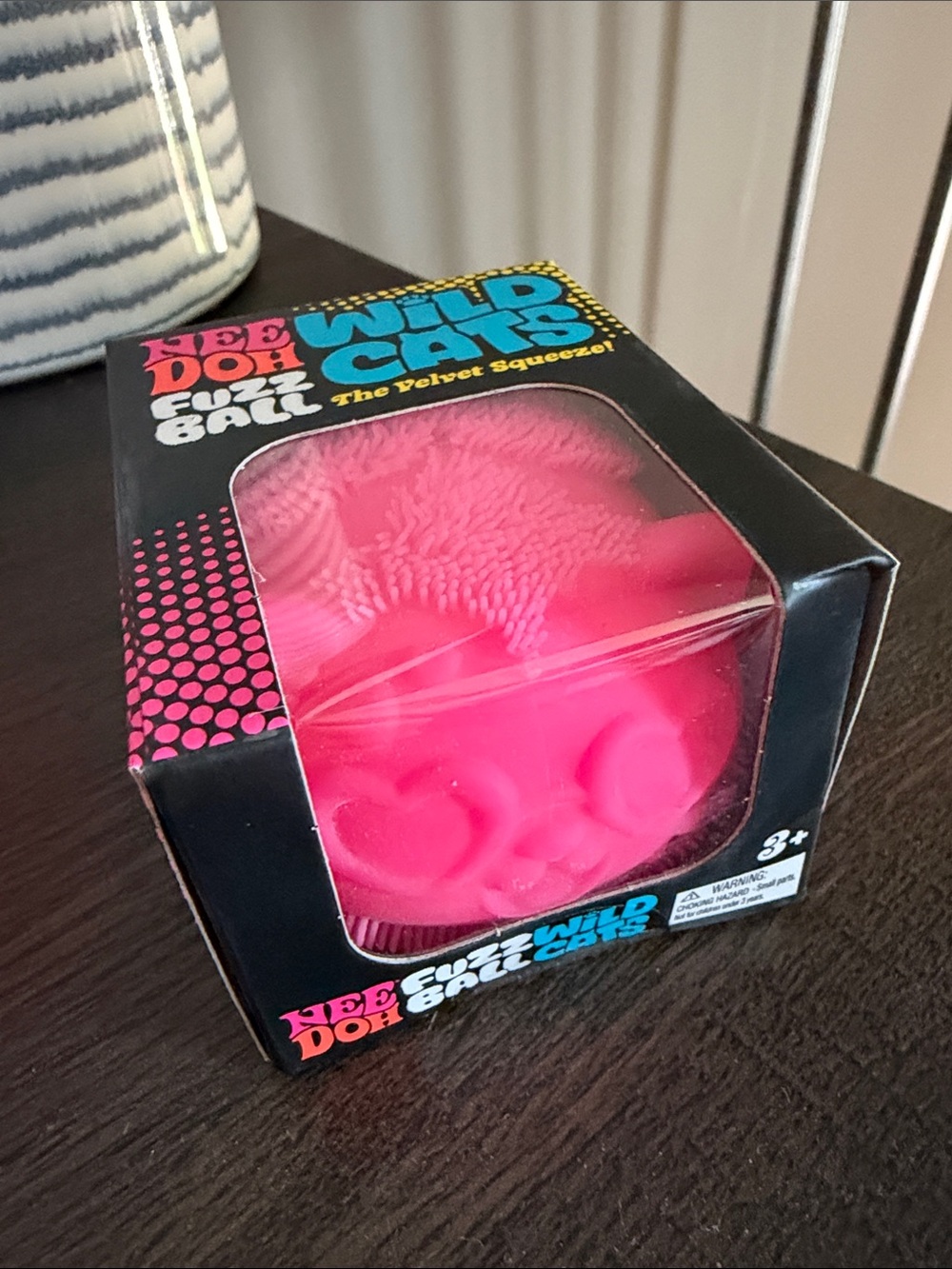 Nerd Dork Wild Caps Fuzz Ball Velvet Squeezer - Hot Pink